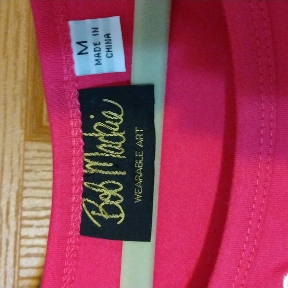 Bob Mackie embroidered Floral short sleeve cotton dress - Picture 2 of 5